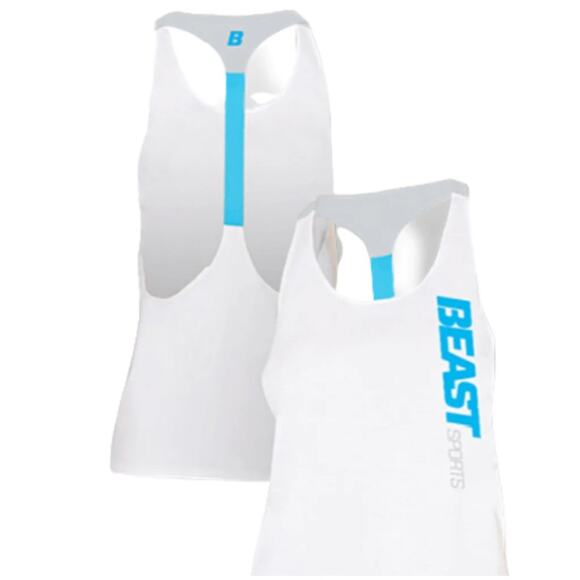 beast Tops - New with tags Beast Women's Bare Back Tank white gray lightweight training top S